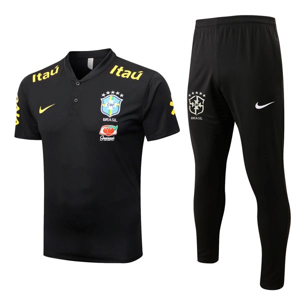 Polo Brasil Conjunto Completo 2022-2023 Negro